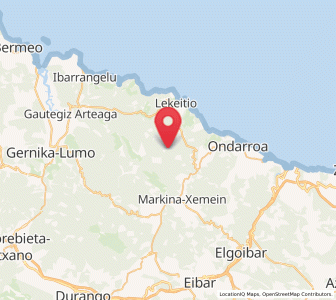 Map of Odiaga, Basque Country
