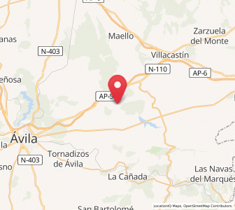 Map of Ojos-Albos, Castille and León