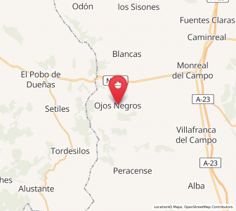 Map of Ojos Negros, Aragon