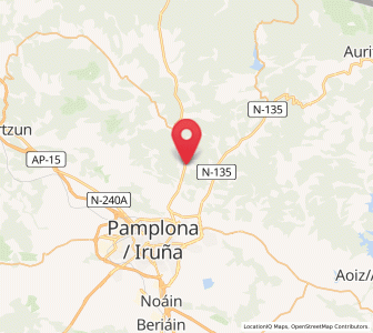 Map of Olabe, Navarre
