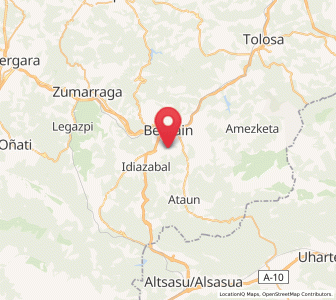 Map of Olaberria, Basque Country