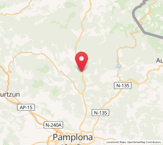 Map of Olagüe, Navarre