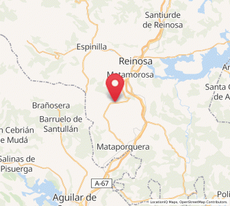 Map of Olea, Cantabria