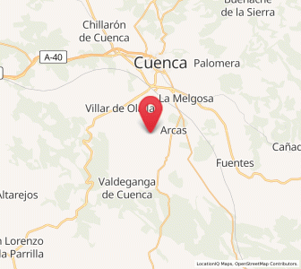 Map of Olmedilla de Arcas, Castille-La Mancha