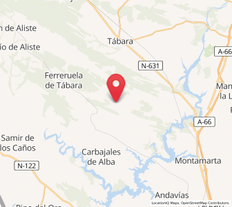 Map of Olmillos de Castro, Castille and León