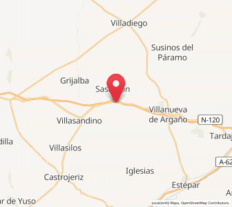 Map of Olmillos de Sasamón, Castille and León
