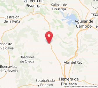 Map of Olmos de Ojeda, Castille and León
