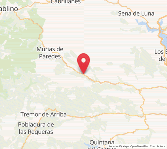 Map of Omañón, Castille and León
