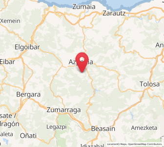 Map of Oñatz, Basque Country
