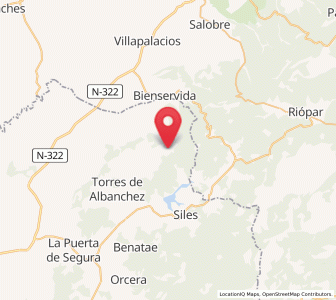 Map of Onsares, Andalusia