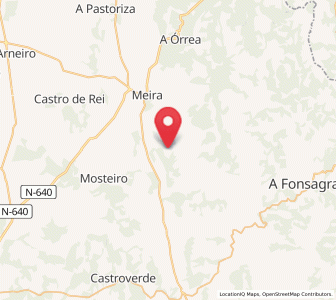 Map of Orán, Galicia