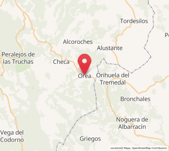 Map of Orea, Castille-La Mancha