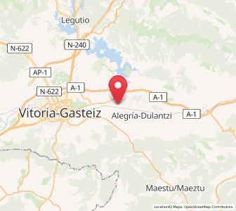 Map of Oreitia, Basque Country