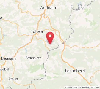Map of Orexa, Basque Country