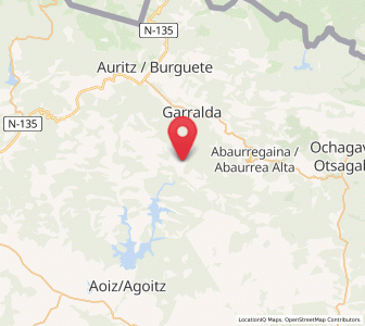 Map of Orotz-Betelu, Navarre