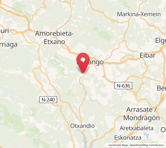 Map of Ortuzar, Basque Country