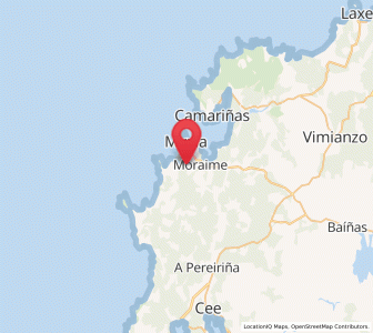 Map of Oruxo, Galicia
