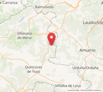 Map of Oseguera, Castille and León