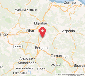 Map of Osintxu, Basque Country