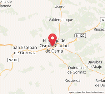 Map of Osma, Castille and León