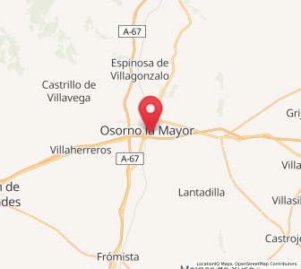 Map of Osorno, Castille and León