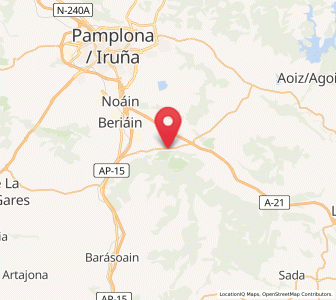 Map of Otano, Navarre