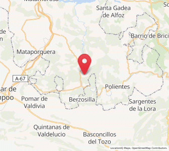 Map of Otero, Cantabria