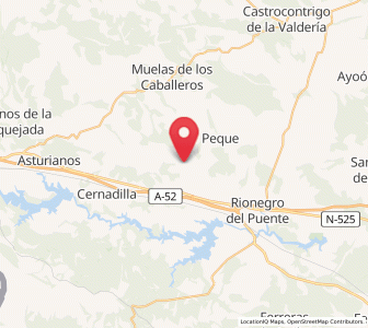 Map of Otero de Centenos, Castille and León