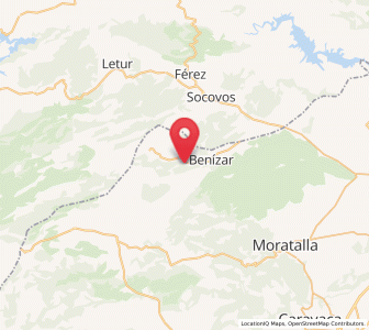 Map of Otos, Murcia
