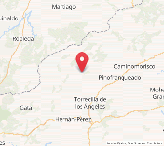 Map of Ovejuela, Extremadura