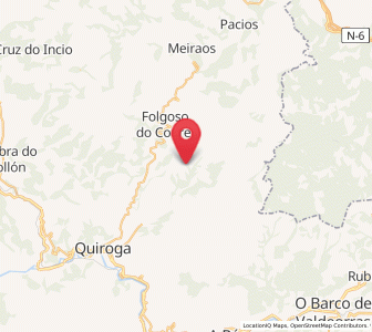 Map of Pacios da Serra, Galicia