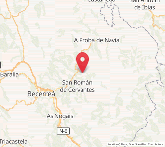 Map of Padornelo, Galicia