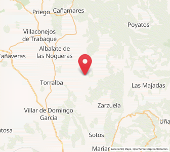 Map of Pajares, Castille-La Mancha