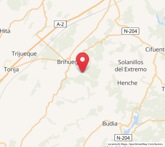 Map of Pajares, Castille-La Mancha