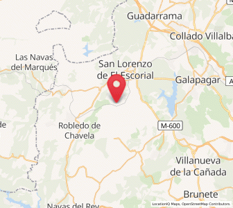 Map of Pajares, Madrid
