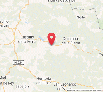 Map of Palacios de la Sierra, Castille and León