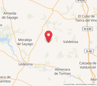 Map of Palacios del Arzobispo, Castille and León