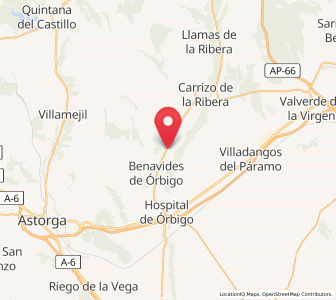 Map of Palazuelo de Órbigo, Castille and León