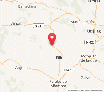 Map of Pancrudo, Aragon