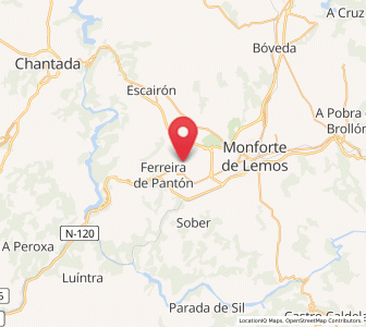 Map of Pantón, Galicia