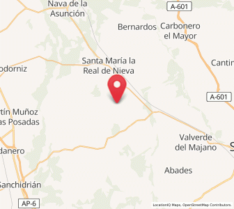 Map of Paradinas, Castille and León