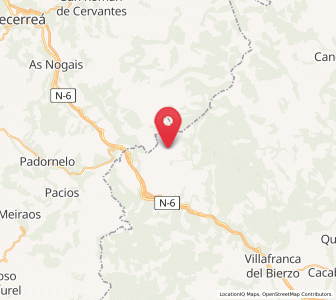 Map of Parajís, Castille and León