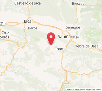 Map of Pardina de Campares, Aragon
