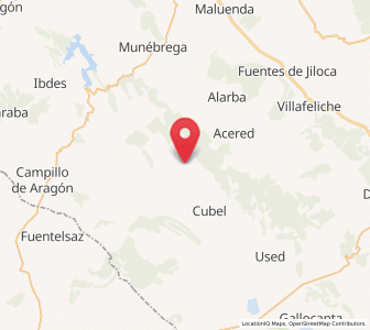 Map of Pardos, Aragon