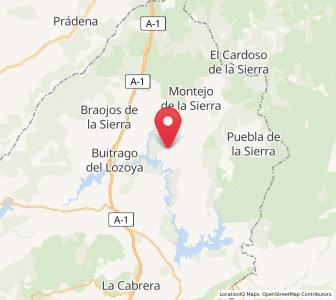 Map of Paredes de Buitrago, Madrid