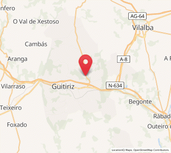 Map of Parga, Galicia
