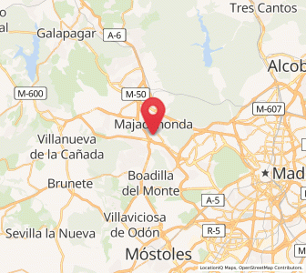 Map of Parque Empresarial El Carralero, Madrid