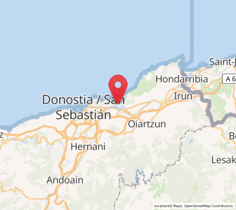 Map of Pasai Donibane, Basque Country