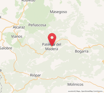Map of Paterna del Madera, Castille-La Mancha