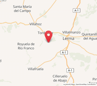 Map of Paúles del Agua, Castille and León